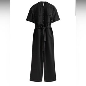 & OTHER STORIESShort-Sleeve Utility Jumpsuit